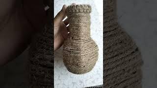 jute flower pot🪴#diy #craftideas #shots #viral #jisooblackpink  #creativemood