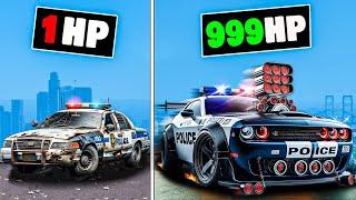 Every time I crash my police car gets faster in GTA 5