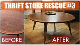 Thrift Store Rescue #3 / Mid Century Furniture Refinish & Reglue