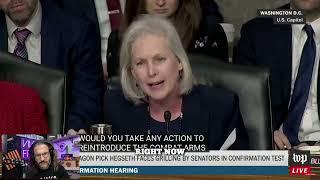 Hegseth vs. Gillibrand! Confirmation Hearing GONGSHOW! Arrogance, Pomposity & Hypocrisy! Viva Frei