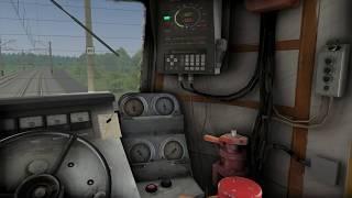 ЧС2-627 с пассажирским поездом №120Б "Белгород-Москва". Train simulator 2020.