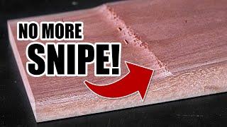 Eliminate snipe on any planer. Woodworking tip
