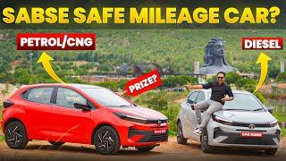 Sabse Zyada Mileage - Sabse Zyada Safe  Tata Altroz Facelift Drive Review - Petrol - CNG - Diesel 