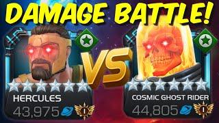 ULTIMATE DAMAGE BATTLE: HERCULES vs CGR - Marvel Contest of Champions
