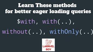 Laravel advanced Eloquent | 4 tips about eager loading . #freetopg #laravel #php