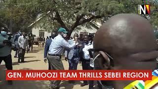 Gen.  Muhoozi team thrills Sebei region