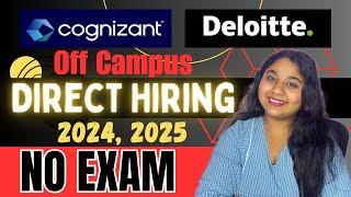 Deloitte USI, Cognizant Direct Hiring Announced|| Off - campus hiring || Freshers