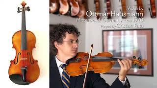 (SOLD) Ottmar Hausmann violin, Mittenwald, ca. 1970/ Cristian Fatu / at the Metzler Violin Shop