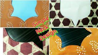 Simple neck design cutting and stitching easy method |