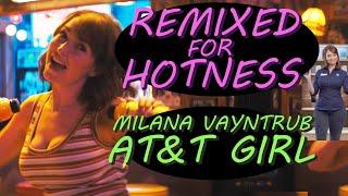 Milana Vayntrub: The AT&T girl dancing in tank top - Remixed for Hotness