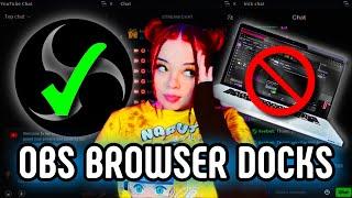 How to ADD CUSTOM BROWSER DOCKS In OBS - Kick, Twitch, Spotify, Nightbot & MORE! (FREE)