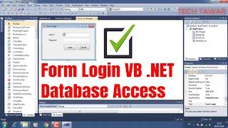 VB .NET - Membuat Form Login Menggunakan Database Access