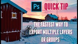 Quick export layers or groups in photoshop