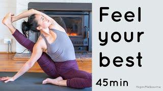 Feel your best yoga flow | 45min | whole body | shoulders | hips |