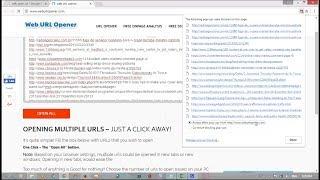 How To Open Multiple URLs At The Same Time