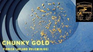 Guldvaskning Kullanhuuhdonta. Gold Mining Vuijeminjoki Finland 2020, Guldvaskning