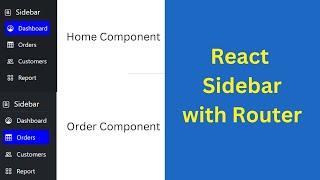 React Sidebar with React-Router | Side Menu with Routes in React
