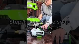 Watch us clean this dirty grill with our Greenworks 2000 PSI Pressure Washer #Greenworks