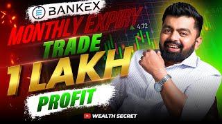 Live Intraday Trading in Bankex || Monthly Expiry || Wealth Secret