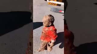 cute babies filled with mire#Funny babies# videos#shorts