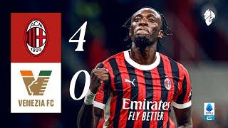 Abraham scores his first in San Siro win | AC Milan 4-0 Venezia | Highlights Serie A