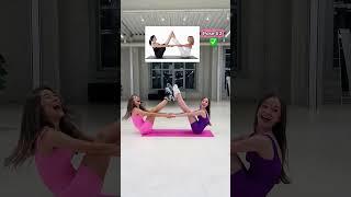 TRY THIS YOGA CHALLENGE WITH YOUR BESTIE‍️ #shorts #short