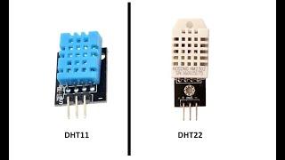 DHT11 vs DHT22 temperature and humidity sensor.