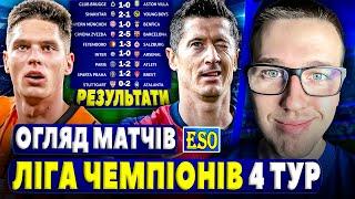 4 тур ЛЧ, огляд матчів середиБрест - сенсація, ПСЖ - головний провалПідсумкова таблиця !