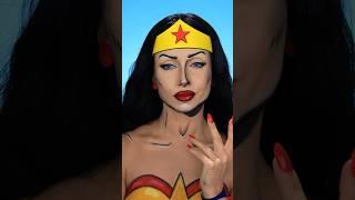 Transforming into Wonder Women  #wonderwoman #cosplay #makeup