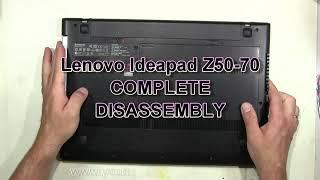 Lenovo Ideapad Z50-70 How To Complete Take Apart Full Disassembly Nothing Left