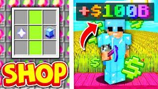 Creating the BEST SHOP to make BILLIONS in Minecraft SKYBLOCK | Minecraft SKYBLOCK SERVER #9