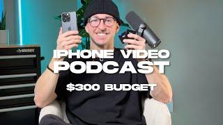 How to film a video podcast with your iPhone (budget friendly)