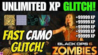 FAST SOLO UNLIMITED XP GLITCH BO6! (LEVEL 1000 GLITCH / INFINITE CAMO FARM) SOLO BO6 ZOMBIES GLITCH