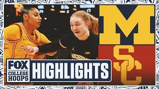 Michigan Wolverines vs. USC Trojans Big Ten Tournament Highlights | FOX College Hoops