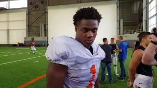 Calvin Bundage talks with the media - Aug. 14, 2018