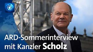 ARD-Sommerinterview mit Olaf Scholz, Bundeskanzler