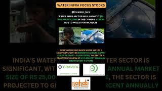 WATER INFRA FOCUS STOCKS !!!!