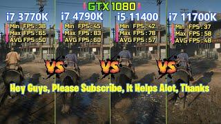 i7 3770K Vs i7 4790K Vs i5 11400 Vs i7 11700K - Red Dead Redemption II - Benchmark Compare