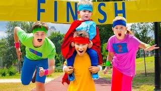 Five Kids Marathon Sport Song + more Children's Songs and Videos