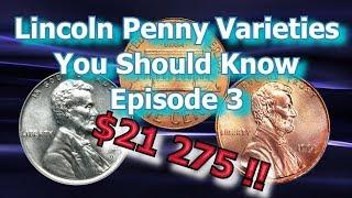 Rare Lincoln Penny Varieties, You Should Know and How Much They Are Worth Ep 3 - 1960, 1995, 1943