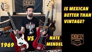 Fender Precision Nate Mendel comparison VS vintage 1969 Candy Apple Red - BASS PILLS