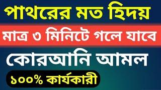 পাথরের মত হৃদয় মাত্র ৩ মিনিটে গলে যাবে কোরআনী আমল।পাথরের মত হৃদয় গলানোর আমল।Islamic 786 amol