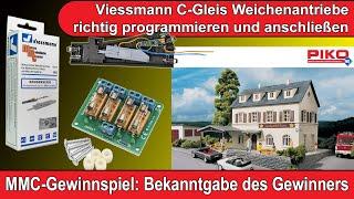 Viessmann C-Gleis Weichenantriebe richtig programmieren + anschließen