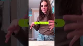i let them air diry | say this with me |Jessica Smith