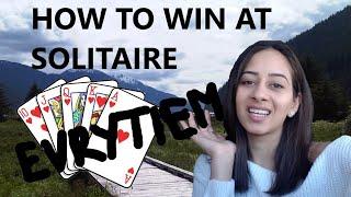 HOW TO WIN AT SOLITAIRE EVERY SINGLE TIME!