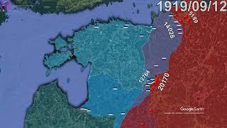 Estonian War of Independence using Google Earth