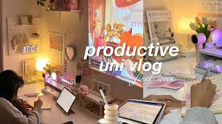 productive uni vlog ️ finals week — days before exam, night studying, creating reviewers & more