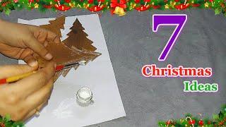 7 Economical Christmas Decoration ideas from Ordinary Material | DIY Christmas craft idea536