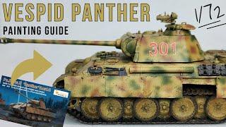 1/72 Vespid Panther Tank IR -  WW2 Armor - Plastic Scale Model Painting Tutorial.