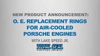 Total Seal Gapless O. E. Replacement Piston Rings for Aircooled Porsche Engines